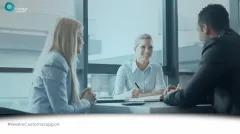 Team of consultants around a table